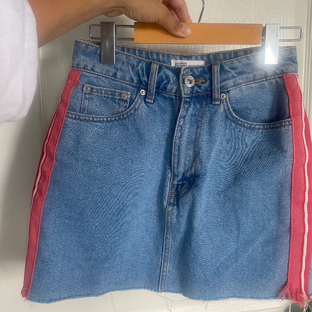Zara Skirts | Zara Authentic Denim By Trf Jean Denim Mini 5 Pocket Style Skirt